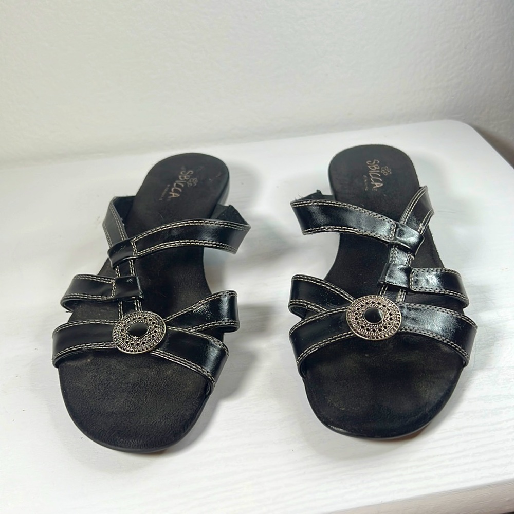 Womens Black Sbicca Sandals Sz 8.5